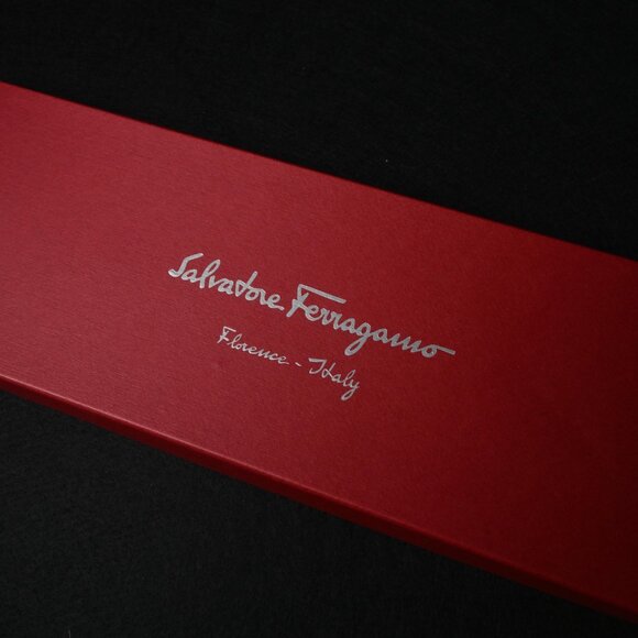 Salvatore Ferragamo Tie Red Letters & Dogs SALE - Tie Deals UNWORN NEW IN BOX Salvatore Ferragamo Zodiac Ox Motif Red Silk Tie